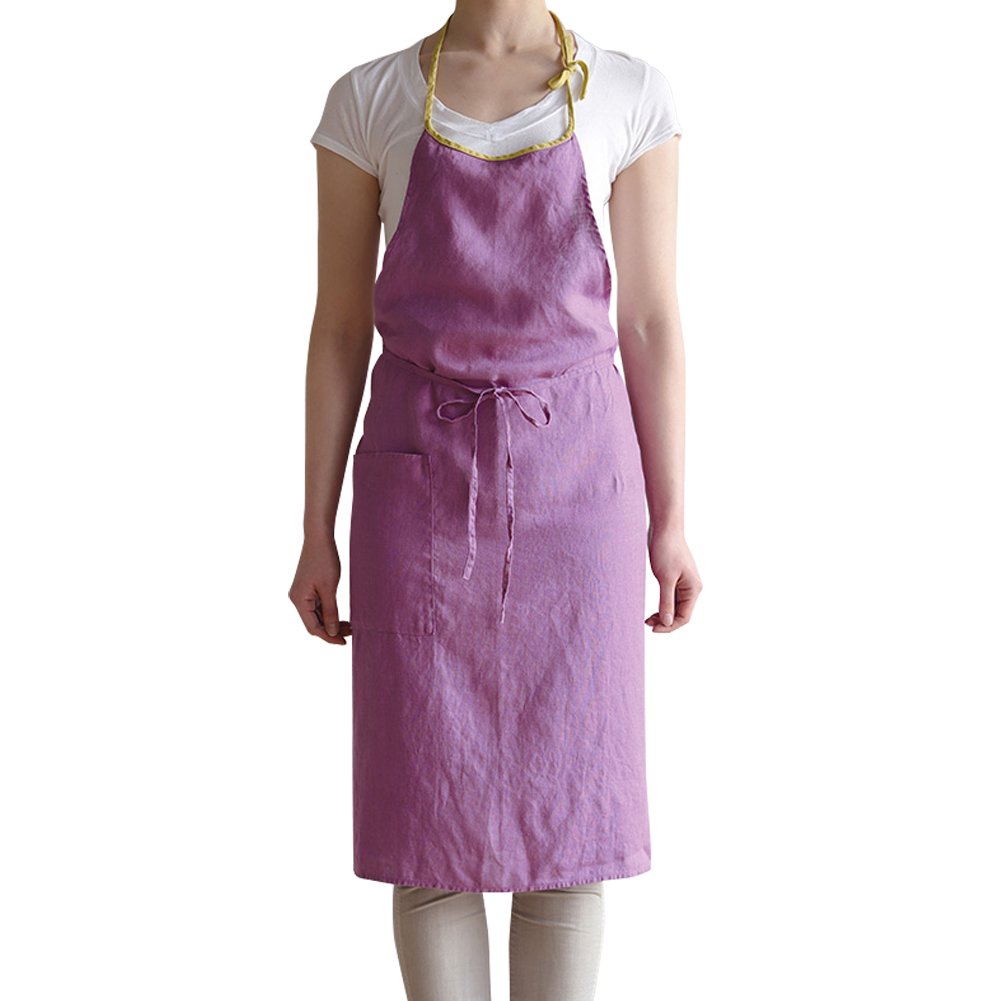 Amazon.co.jp: リネンフルエプロン ミラ＜アーリーパープル＞A289